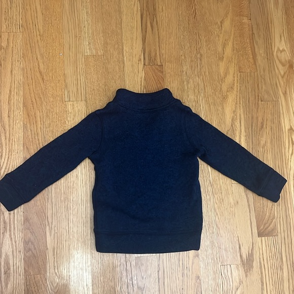 Gap Navy Heathered Quartered Zip Sweater - Picture 7 of 7